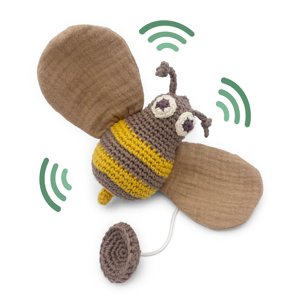 jouet apaisant pour bébé en crochet abeille