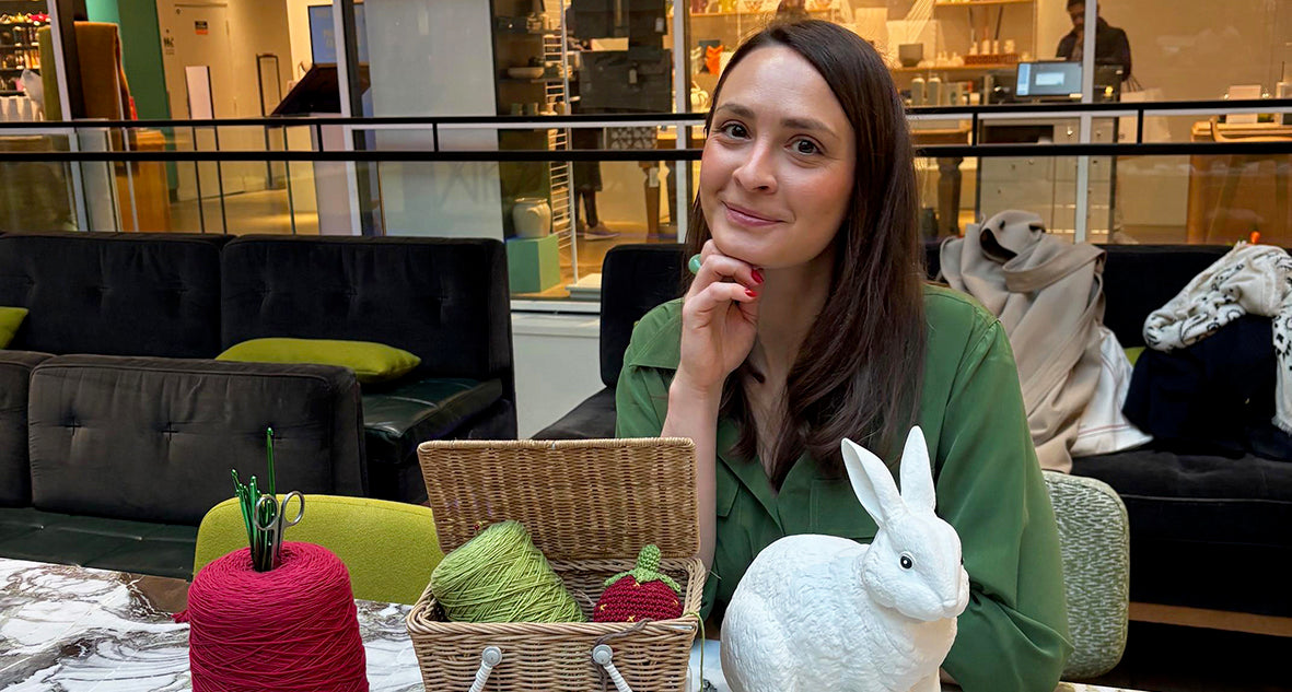 Atelier crochet au Bon Marché Rive Gauche à Paris. Image