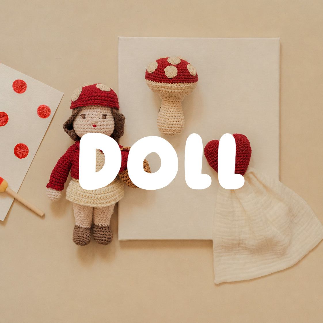 Poupée fait-main en Crochet Image