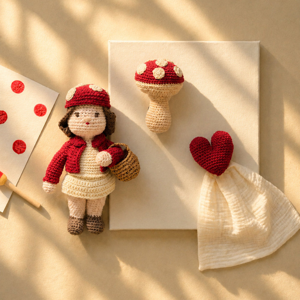 Amélie Dubois Doll 100% organic cotton