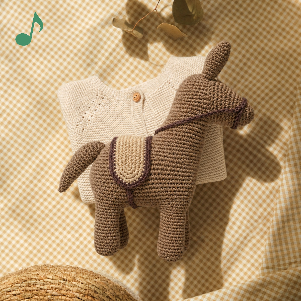 Donkey Music Box 100% organic cotton