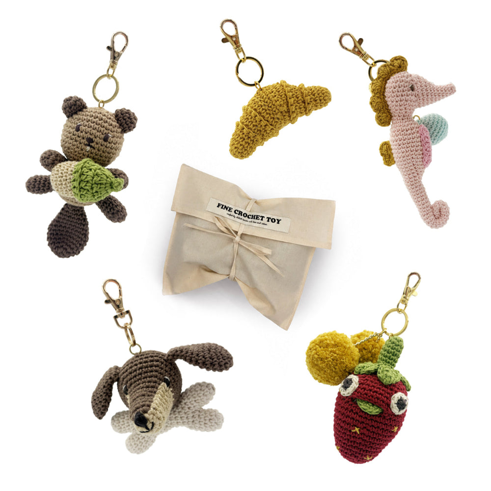 coffret accessoire de sac charm en crochet