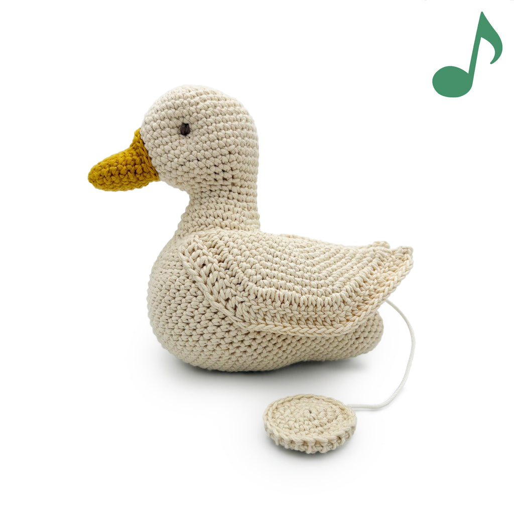 Duck Music Box 100% organic cotton