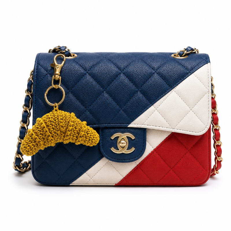 accessoire de sac charm crochet croissant