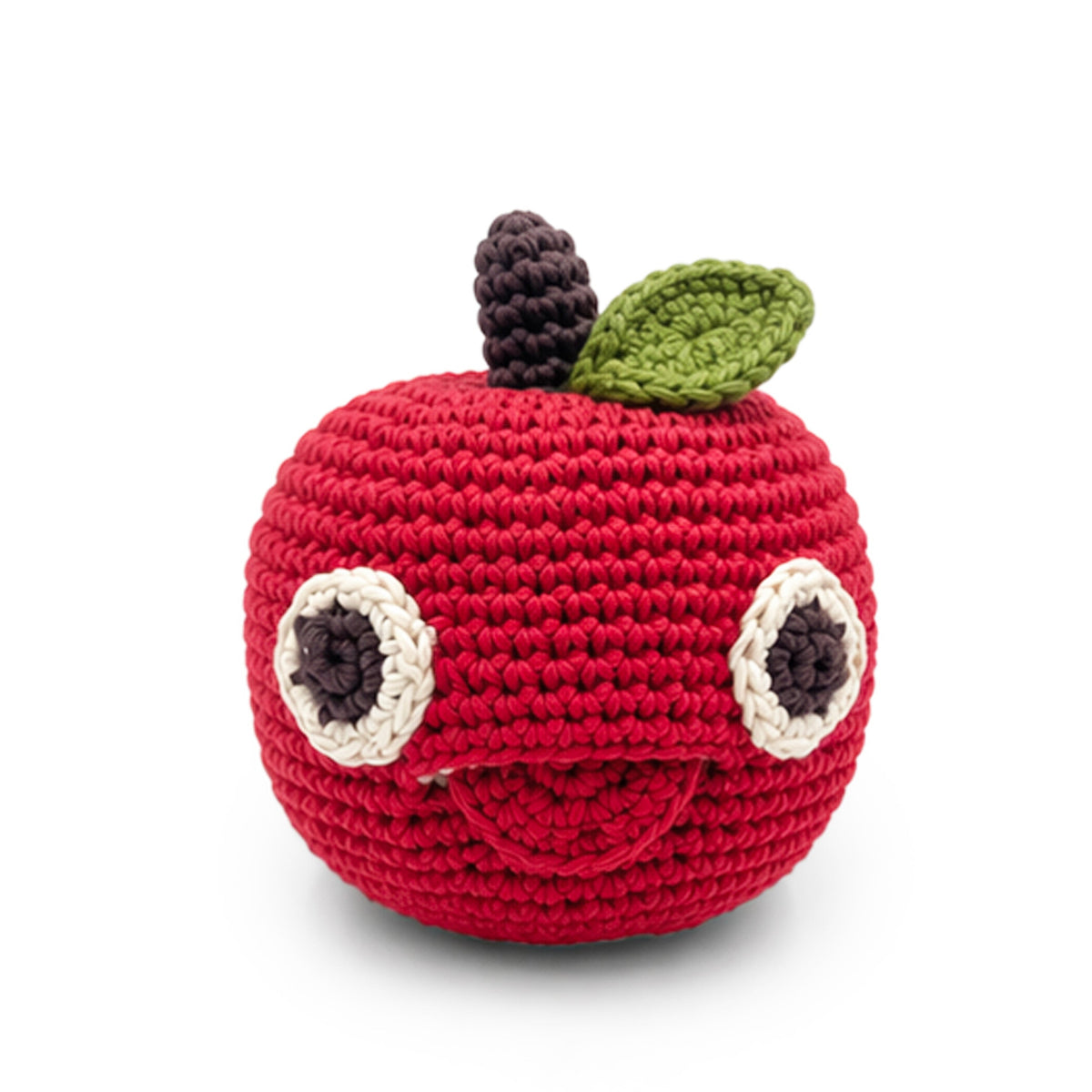 Red Apple Rattle 100% organic cotton