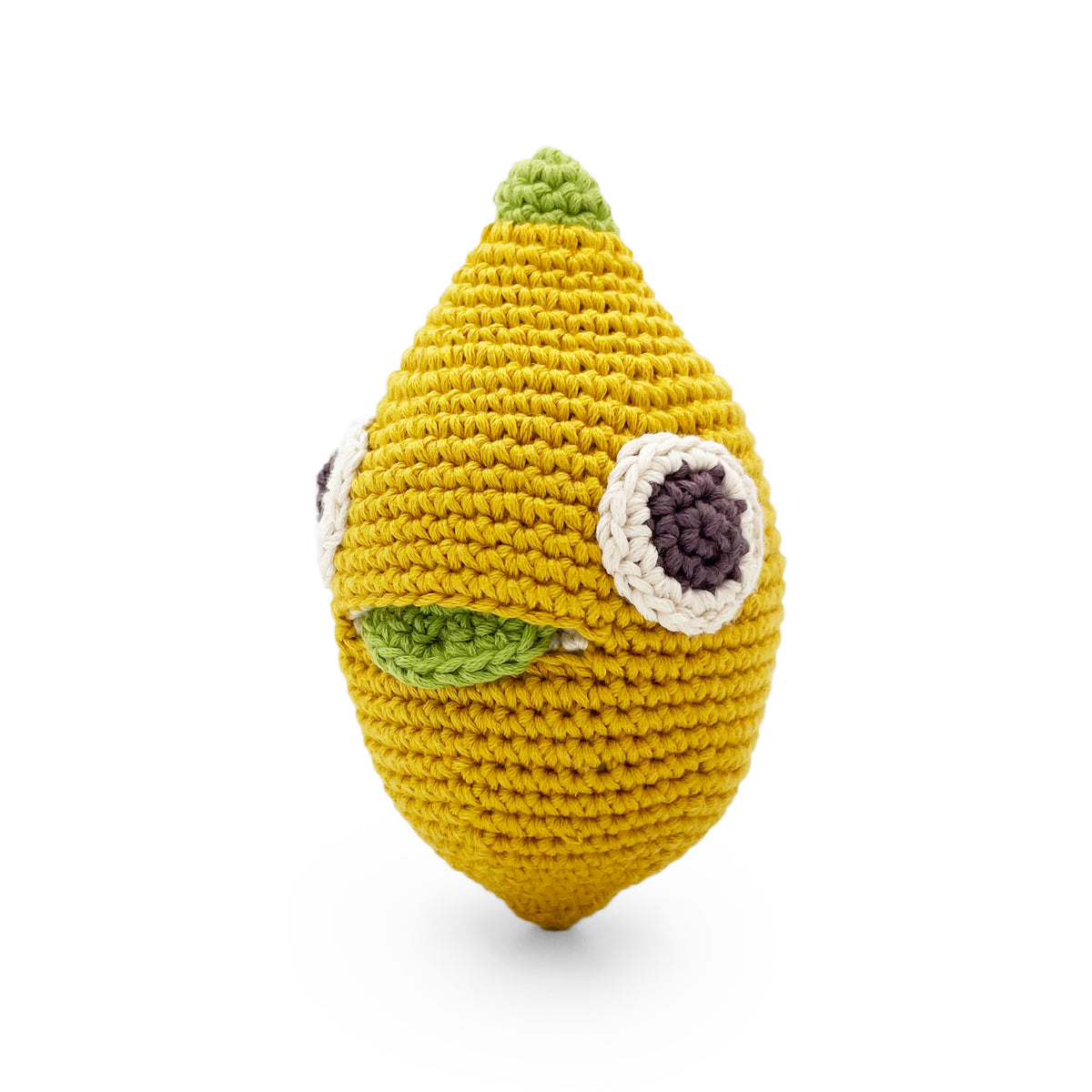 Lemon Rattle 100% organic cotton