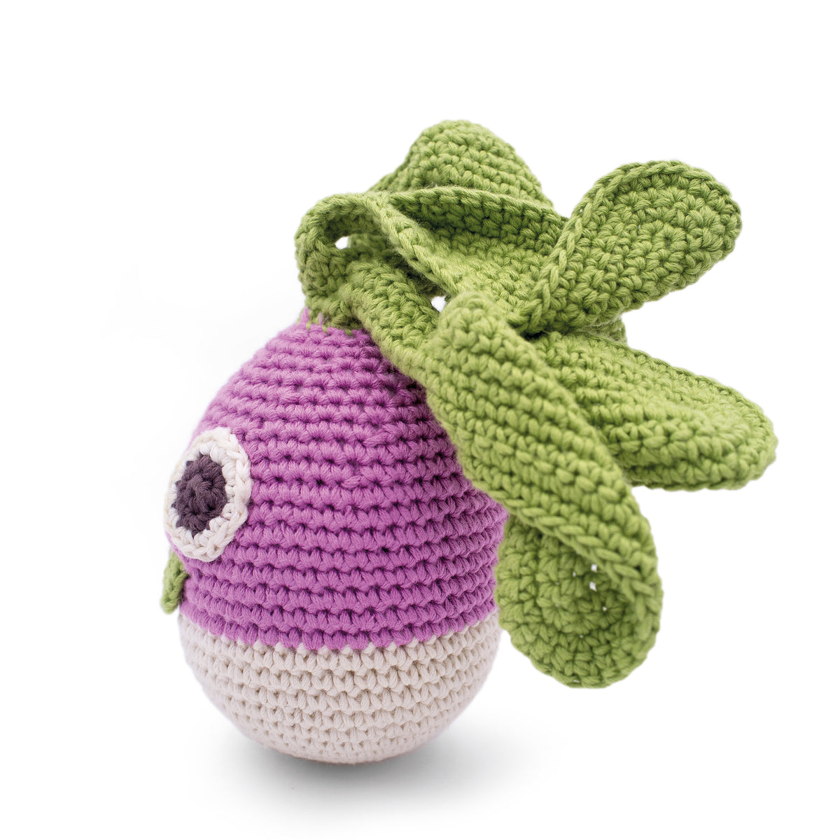 Turnip Rattle 100% organic cotton