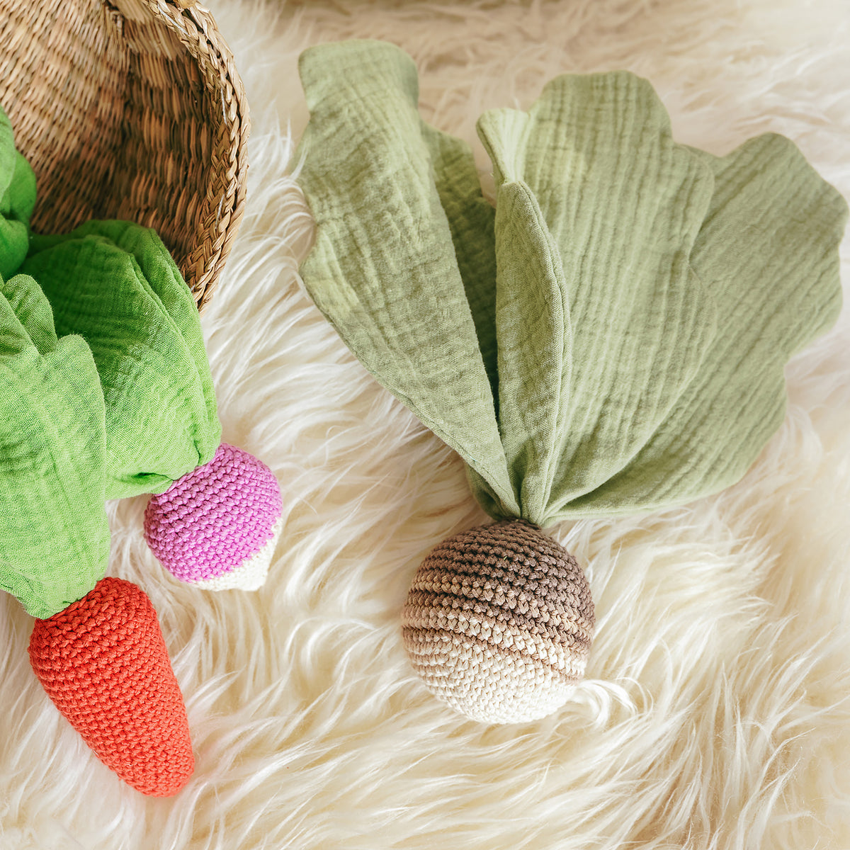 Beige & Stripped Turnip Lovie 100% organic cotton