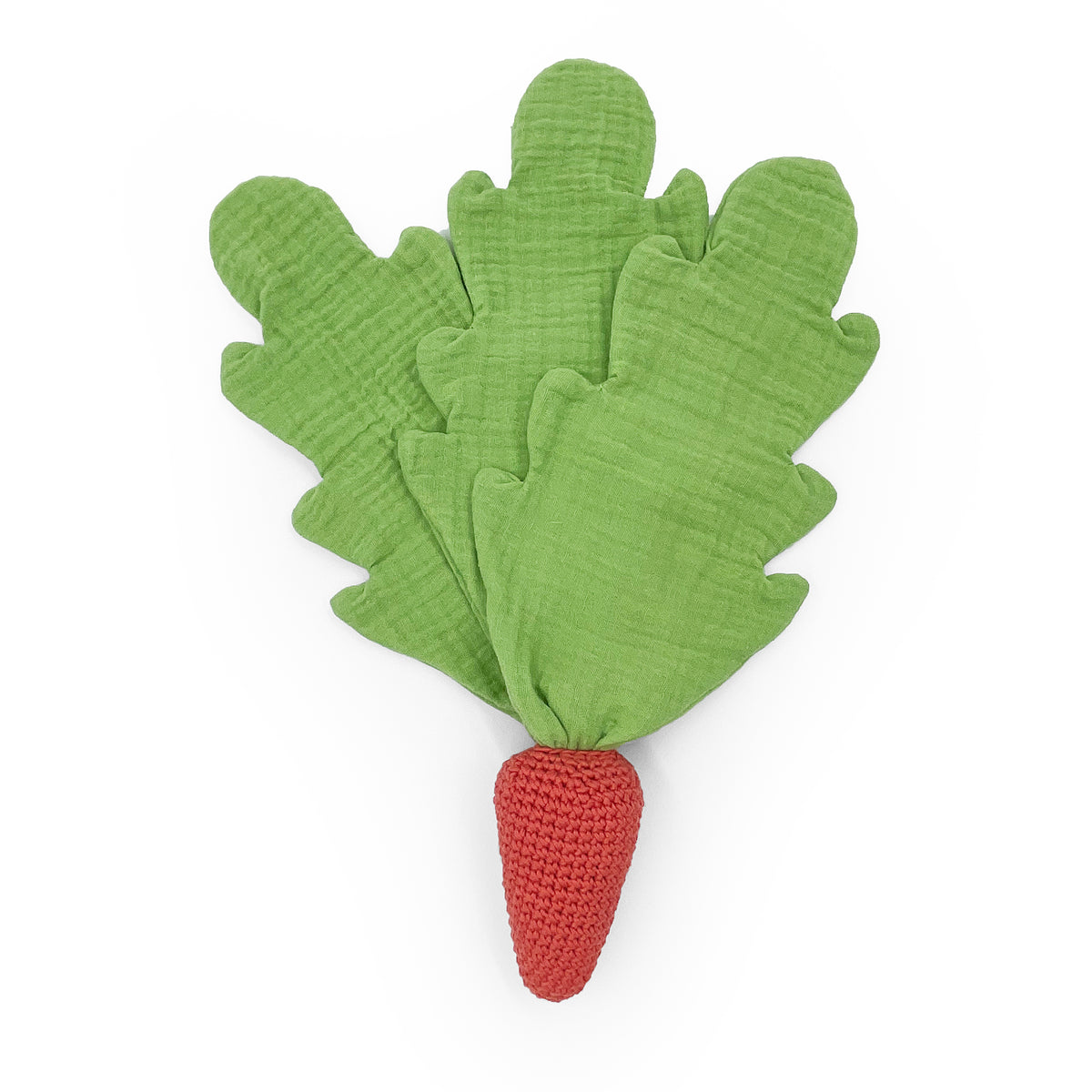 doudou pour bébé en crochet carotte