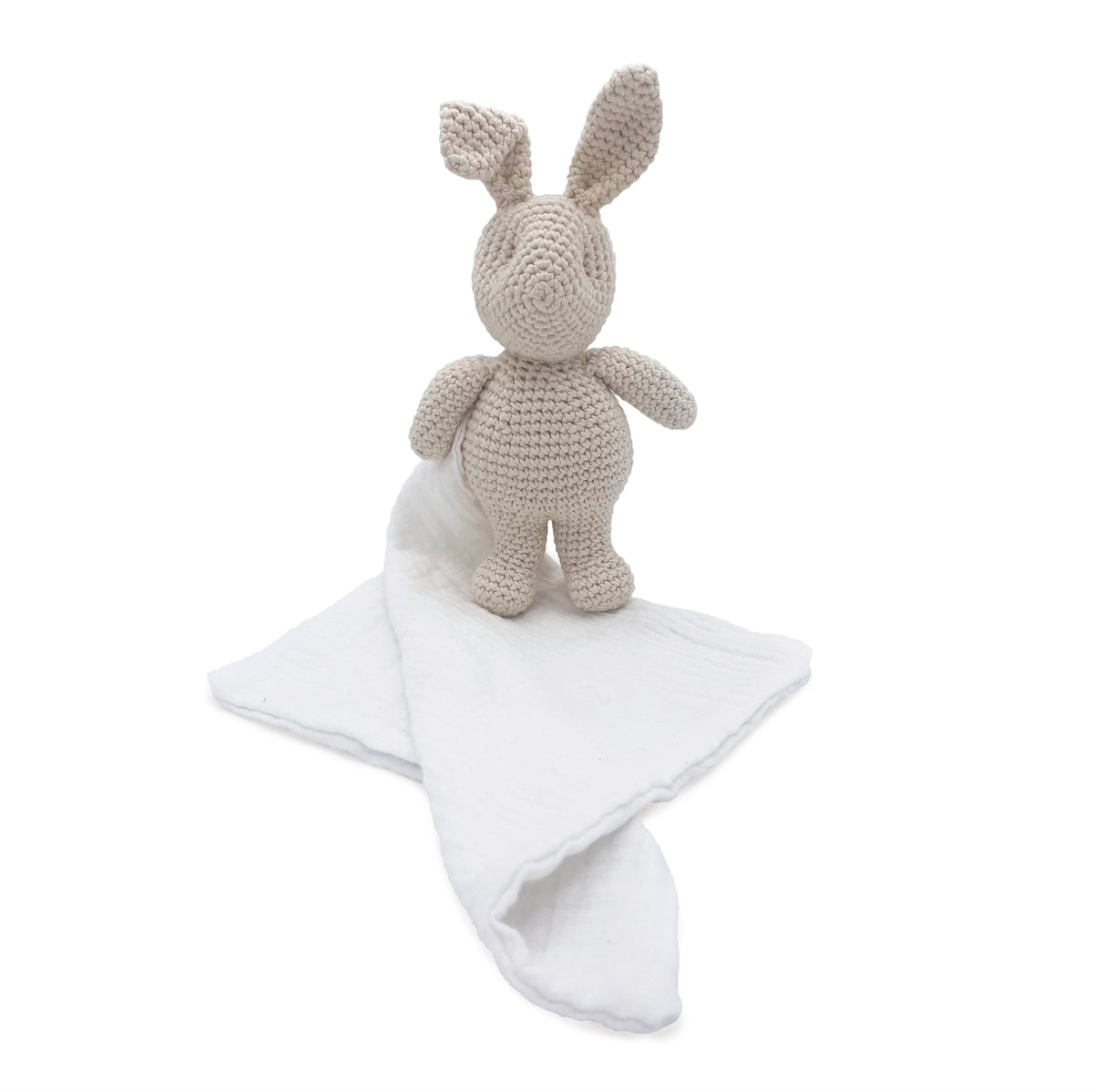 Coffret Doudou Lapinou & Hochet Carotte 🥕🐰 hochet et doudou en crochet 100% coton bio