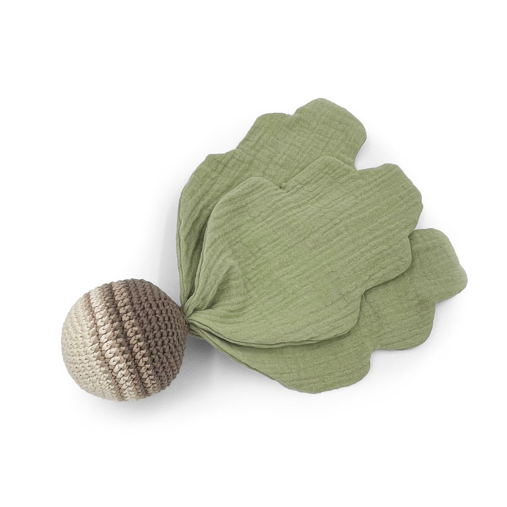 doudou pour bébé en crochet navet beige