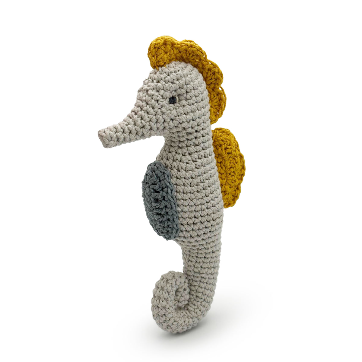 Seahorse Rattle  100% organic cotton