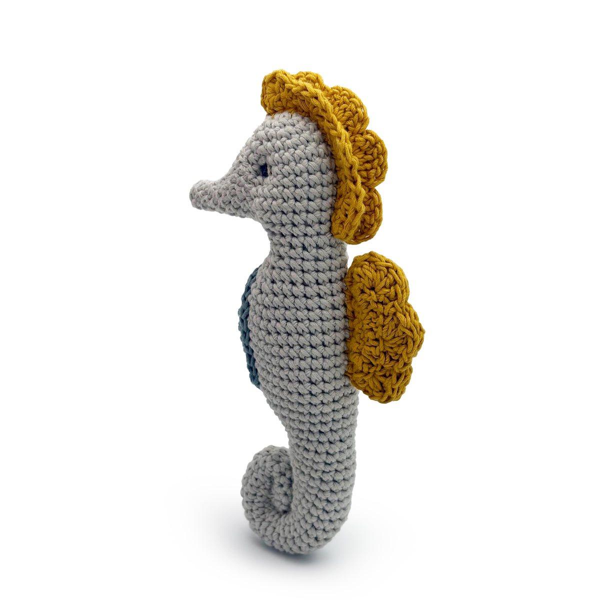 Seahorse Rattle  100% organic cotton