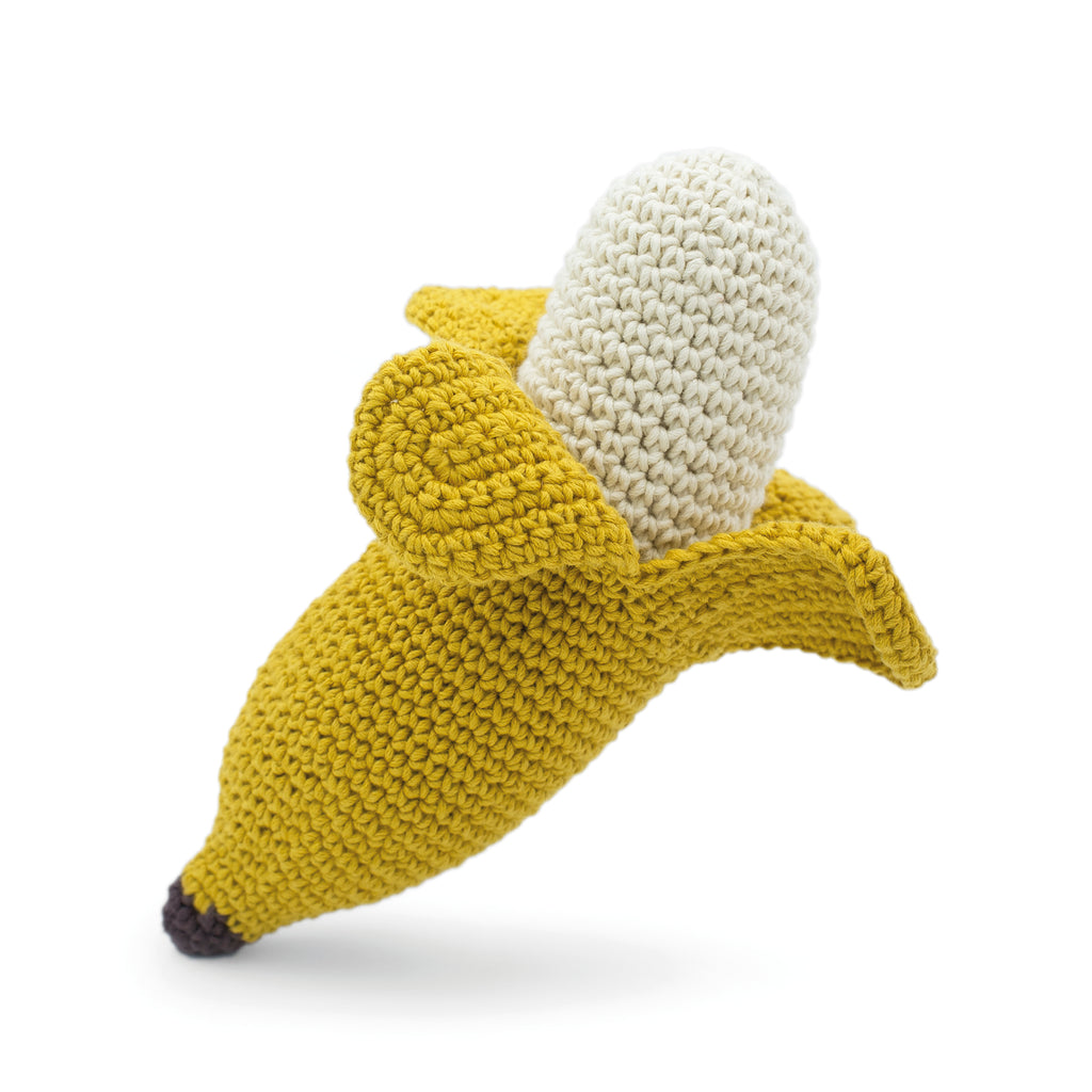 hochet pour bébé en crochet banane