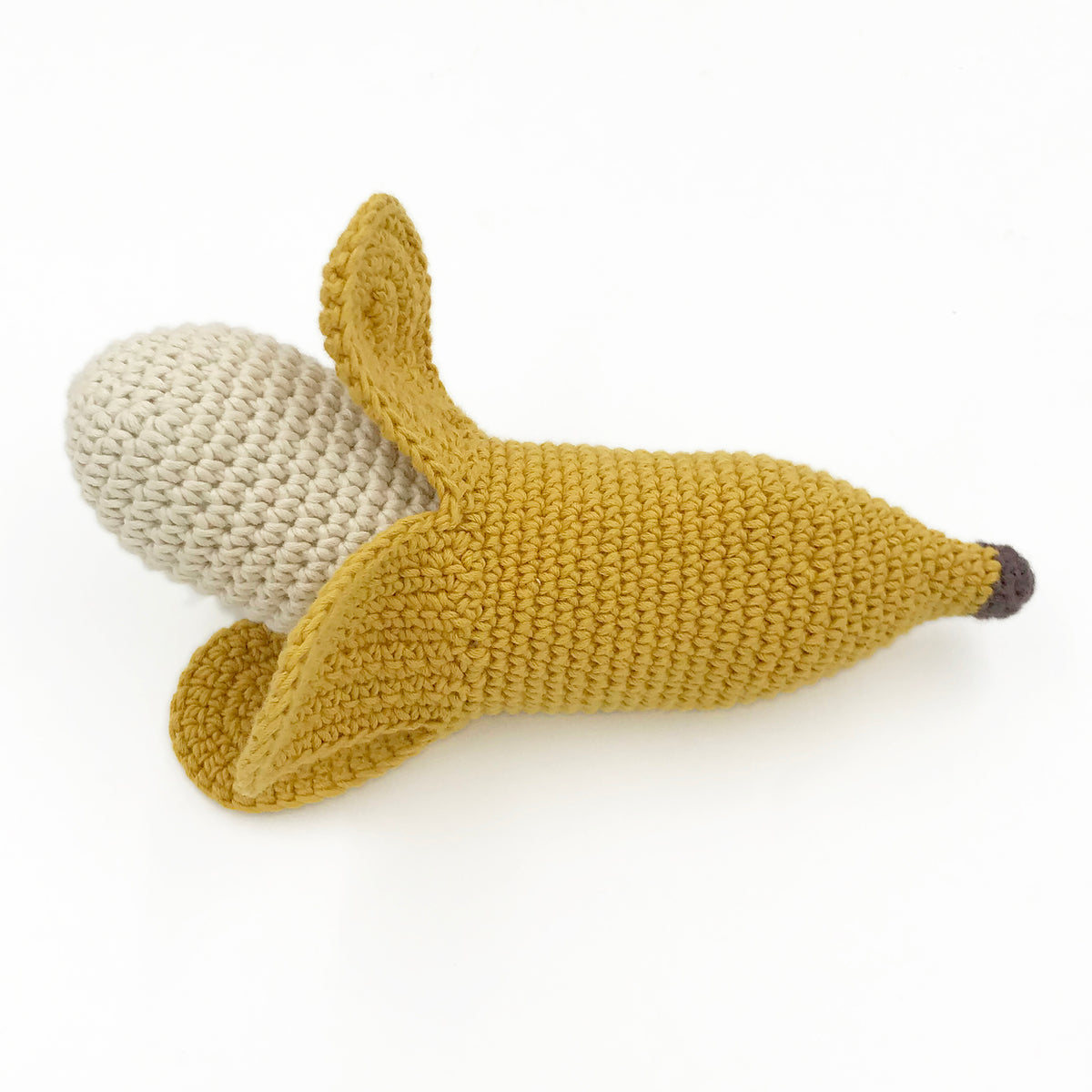hochet pour bébé en crochet banane