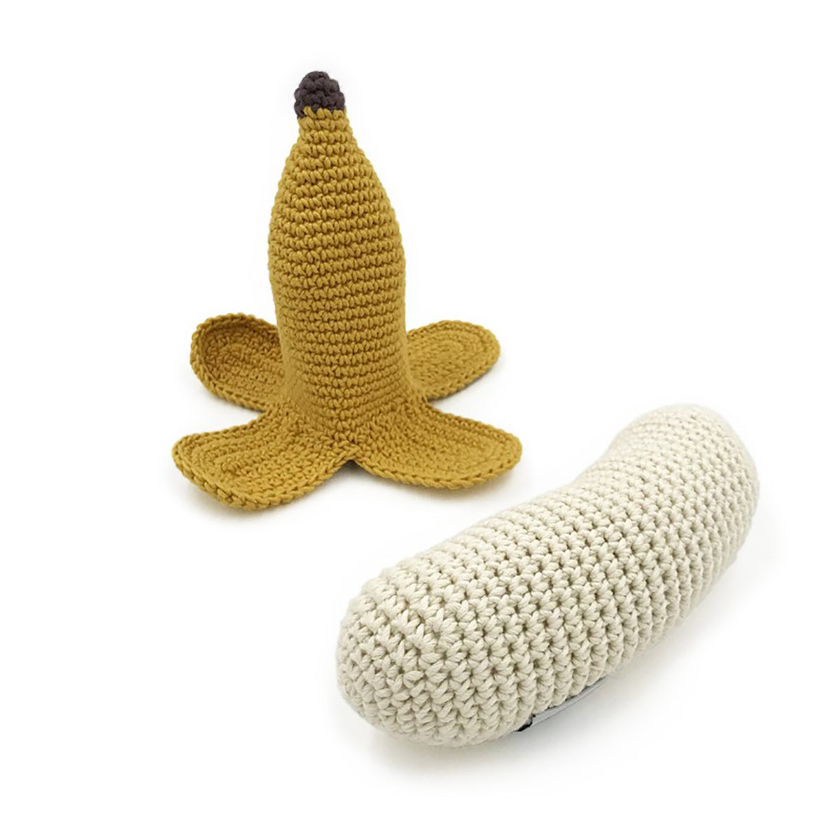 hochet pour bébé en crochet banane