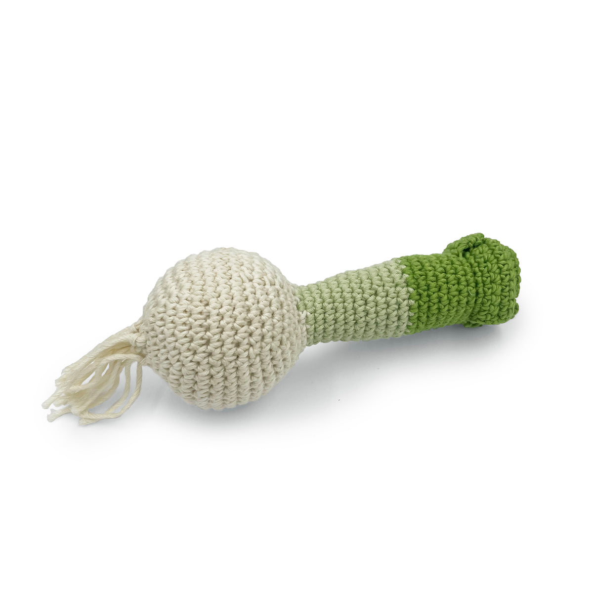 hochet pour bébé en crochet oignon