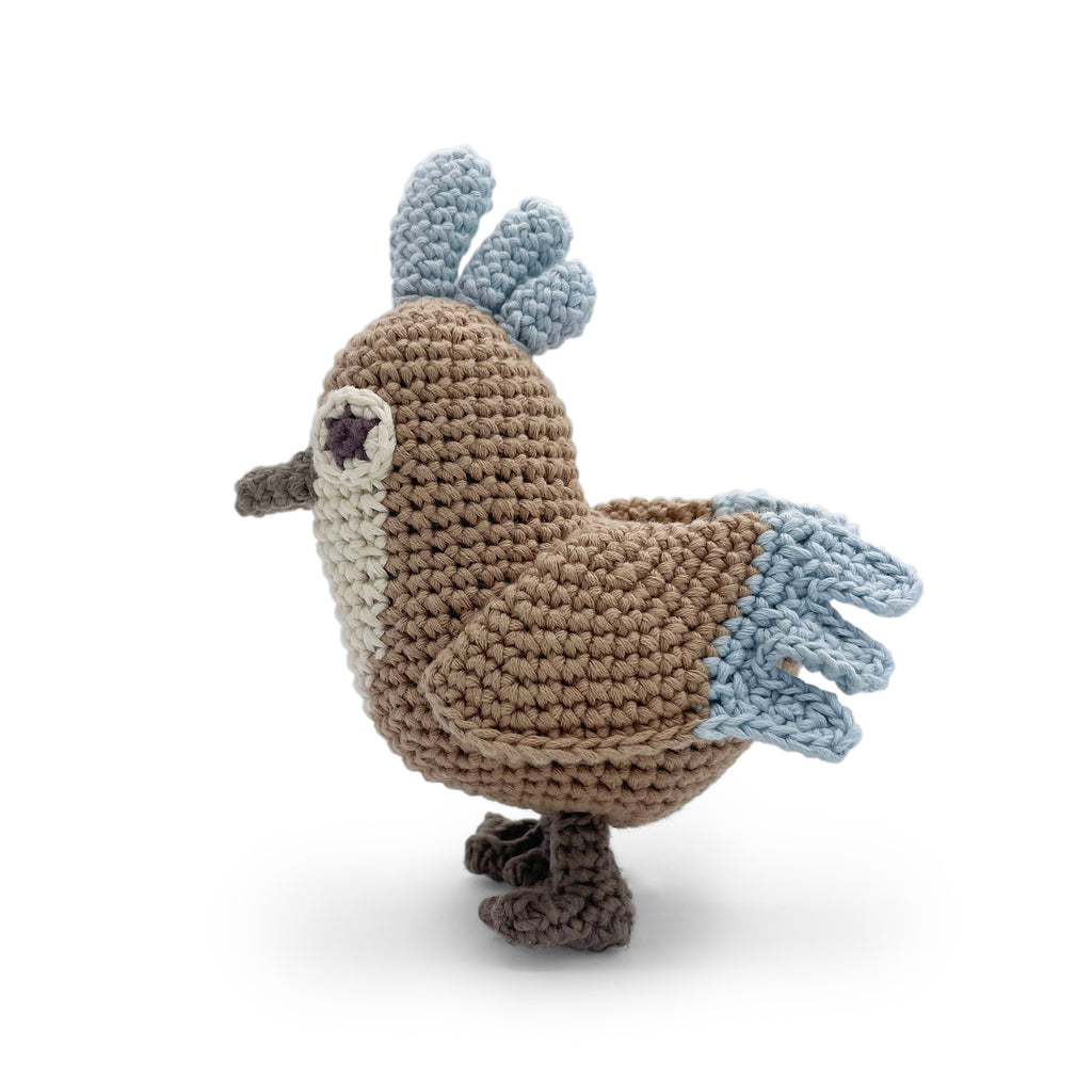 Blue Bird Toy 100% organic cotton