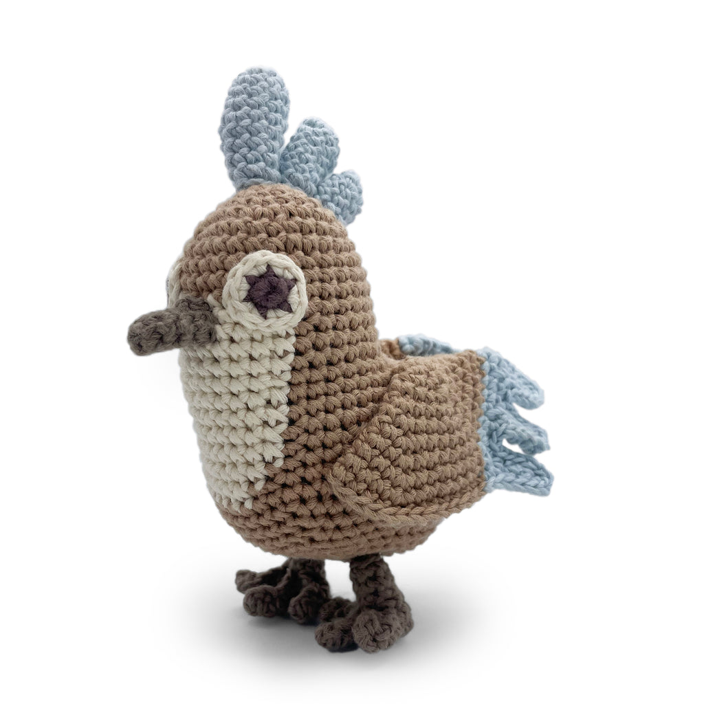 Blue Bird Toy 100% organic cotton