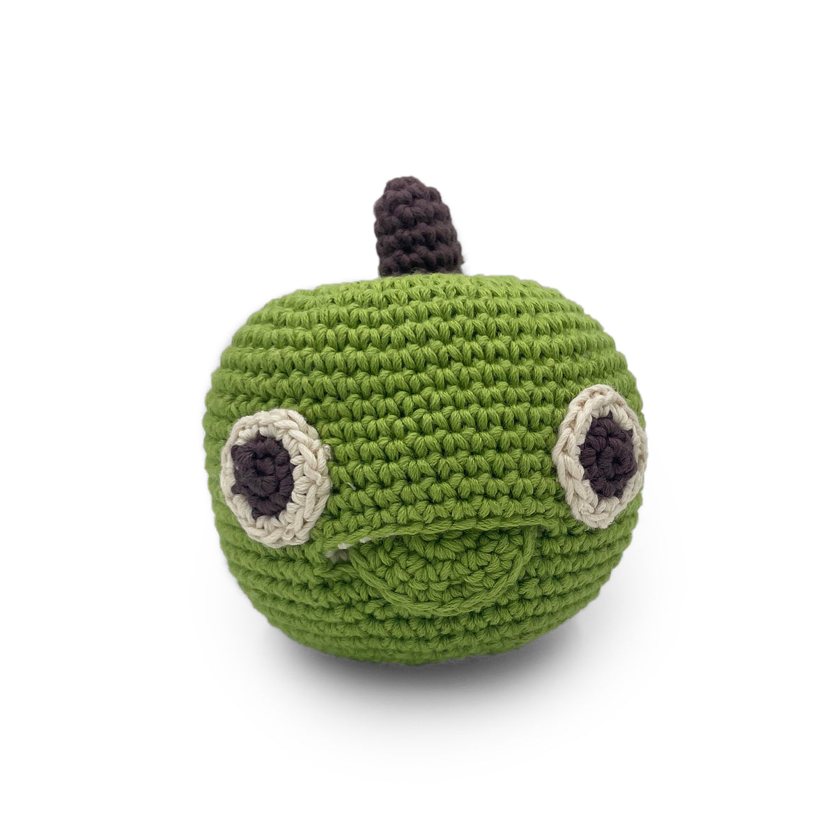 hochet pour bébé en crochet karel pomme