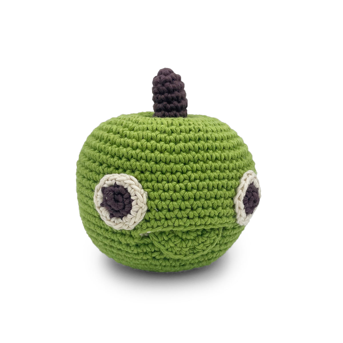 hochet pour bébé en crochet karel pomme