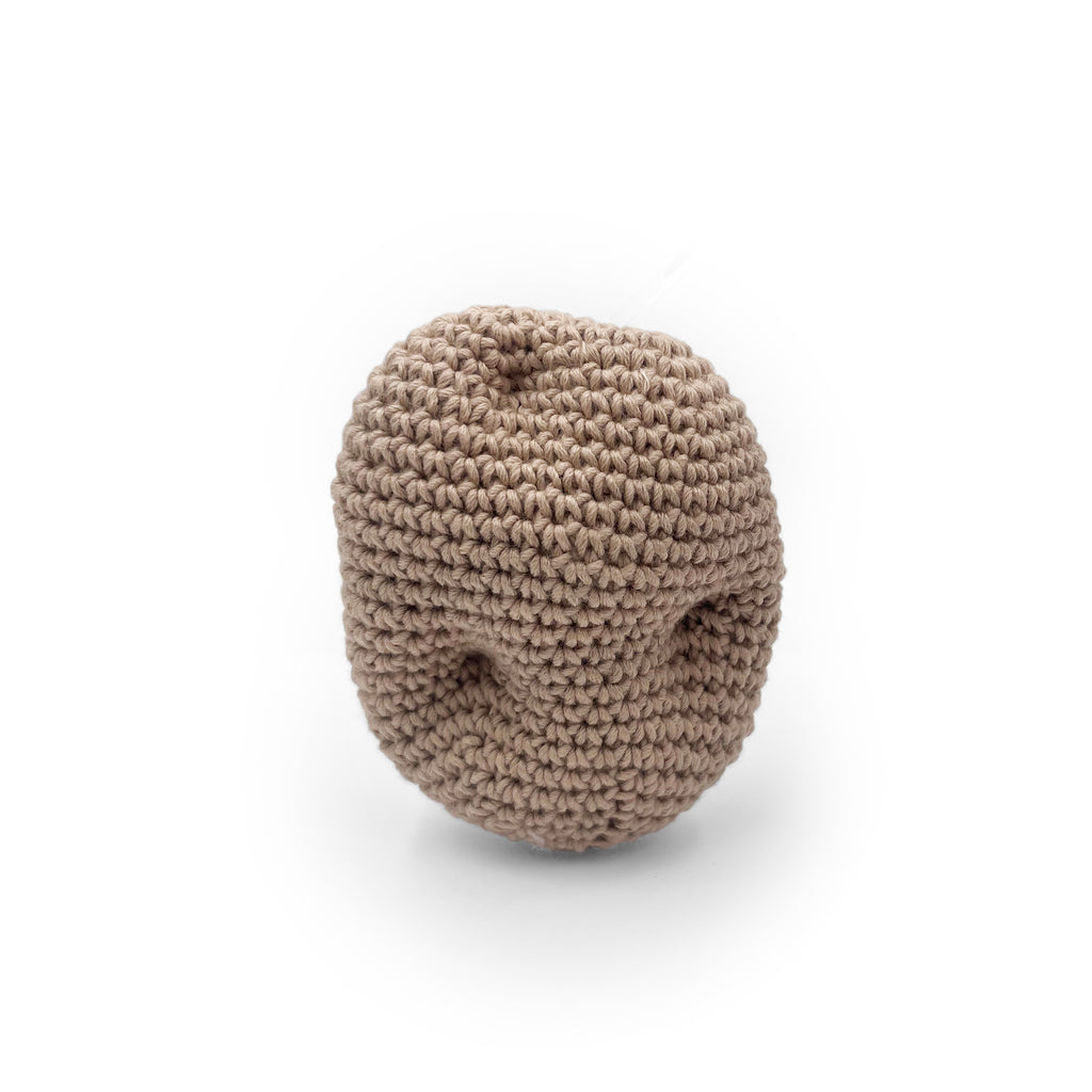 hochet pour bébé en crochet pomme de terre