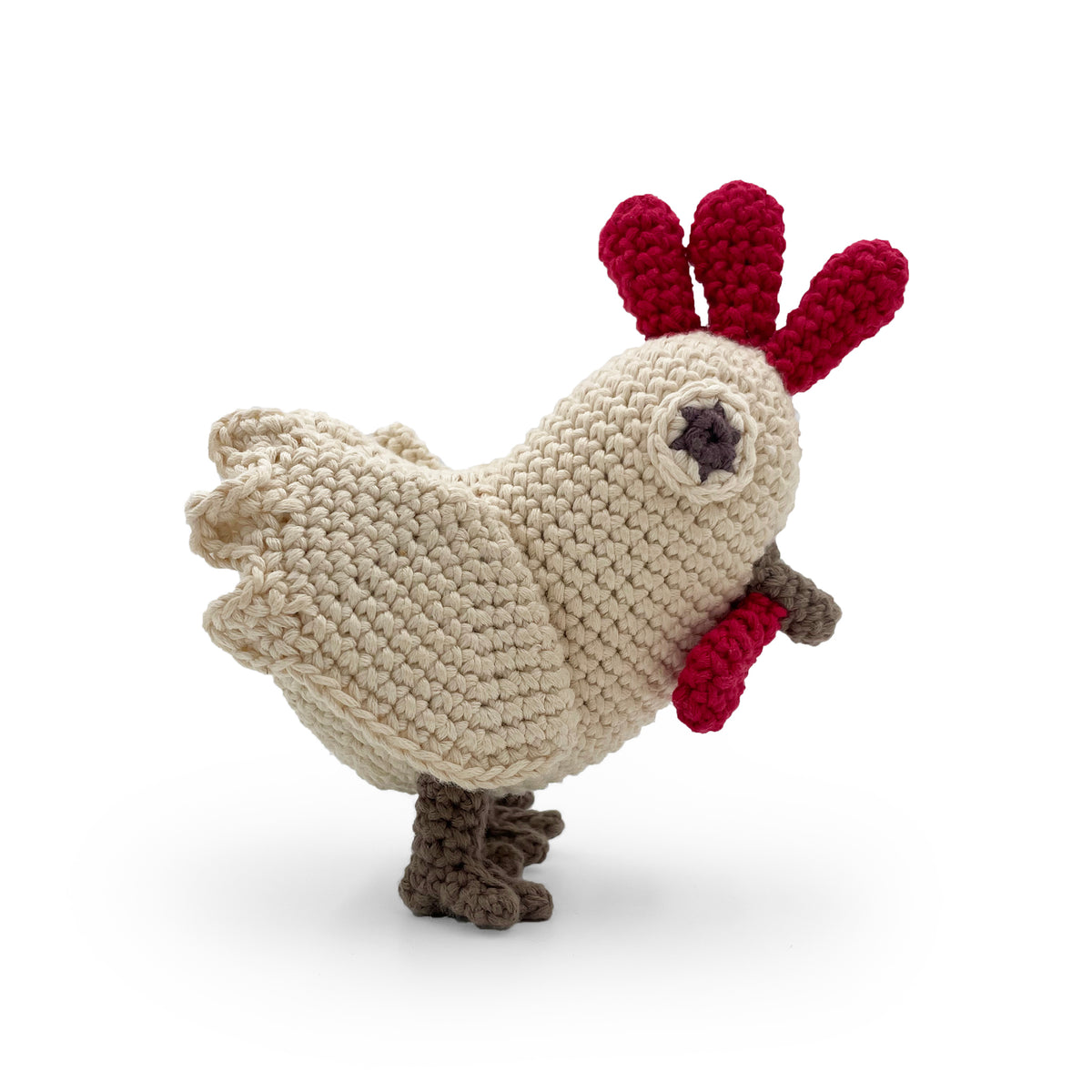 hochet pour bebe en crochet anouk la poule