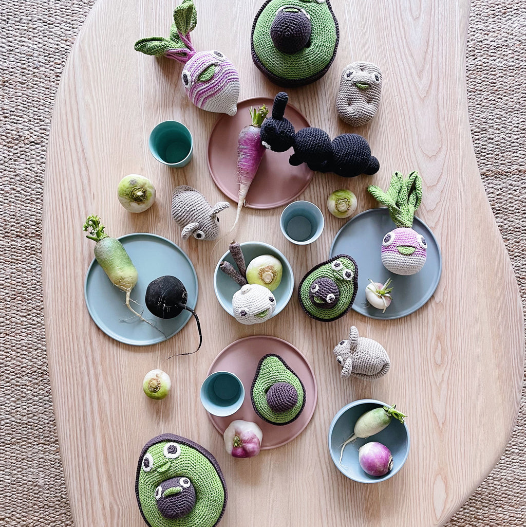 Avocado Rattle 100% organic cotton