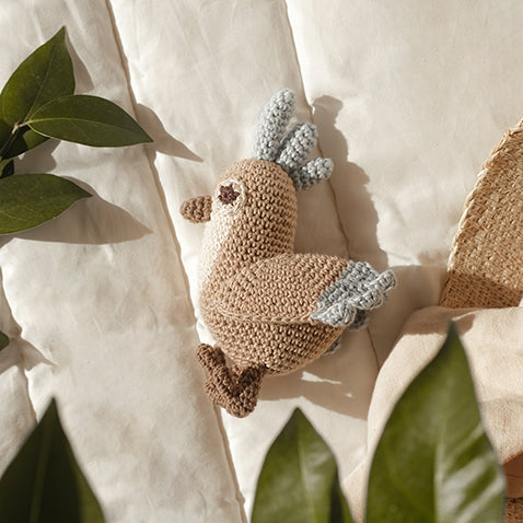 Blue Bird Toy 100% organic cotton