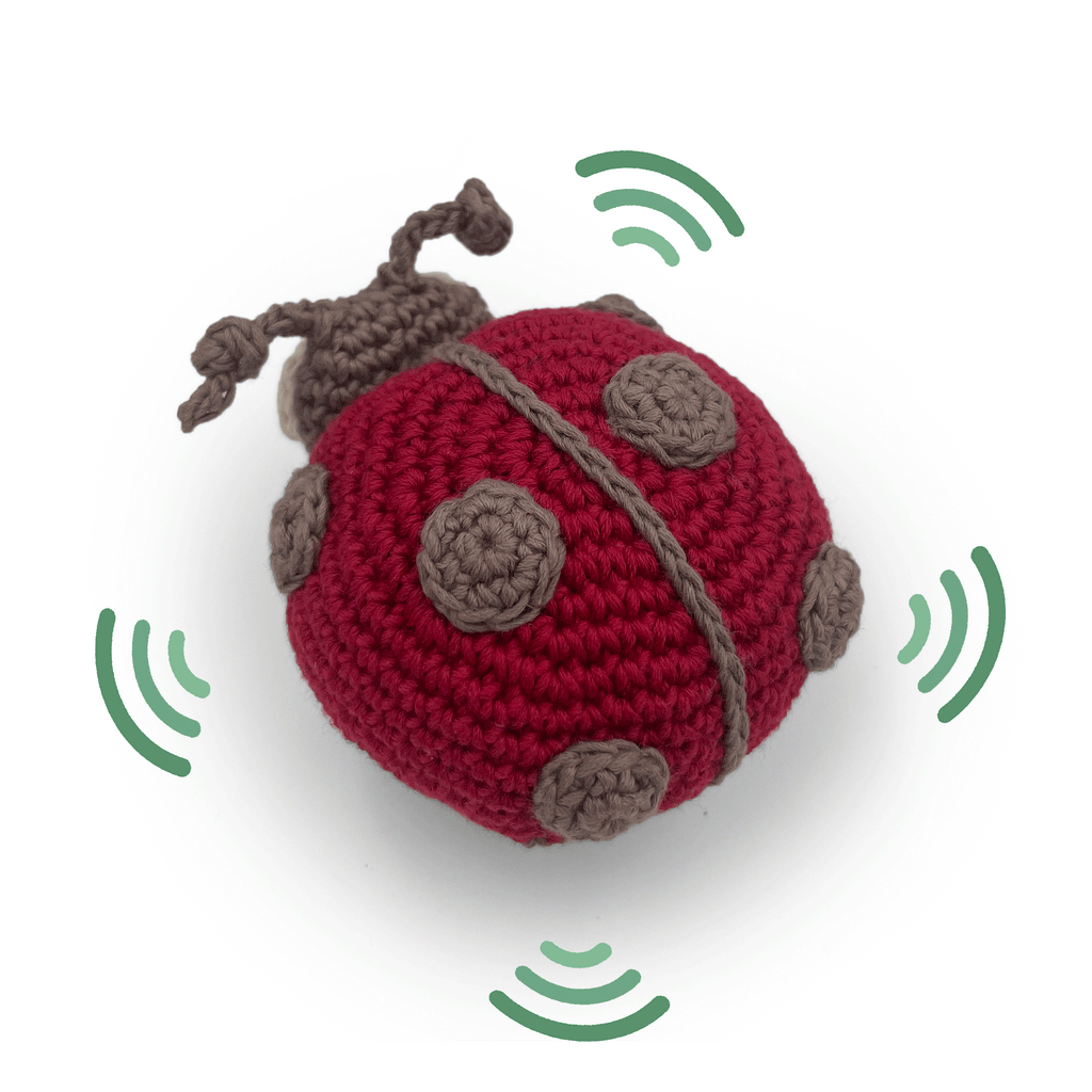 Jouet Apaisant Coccinelle Rouge en crochet 100% coton bio