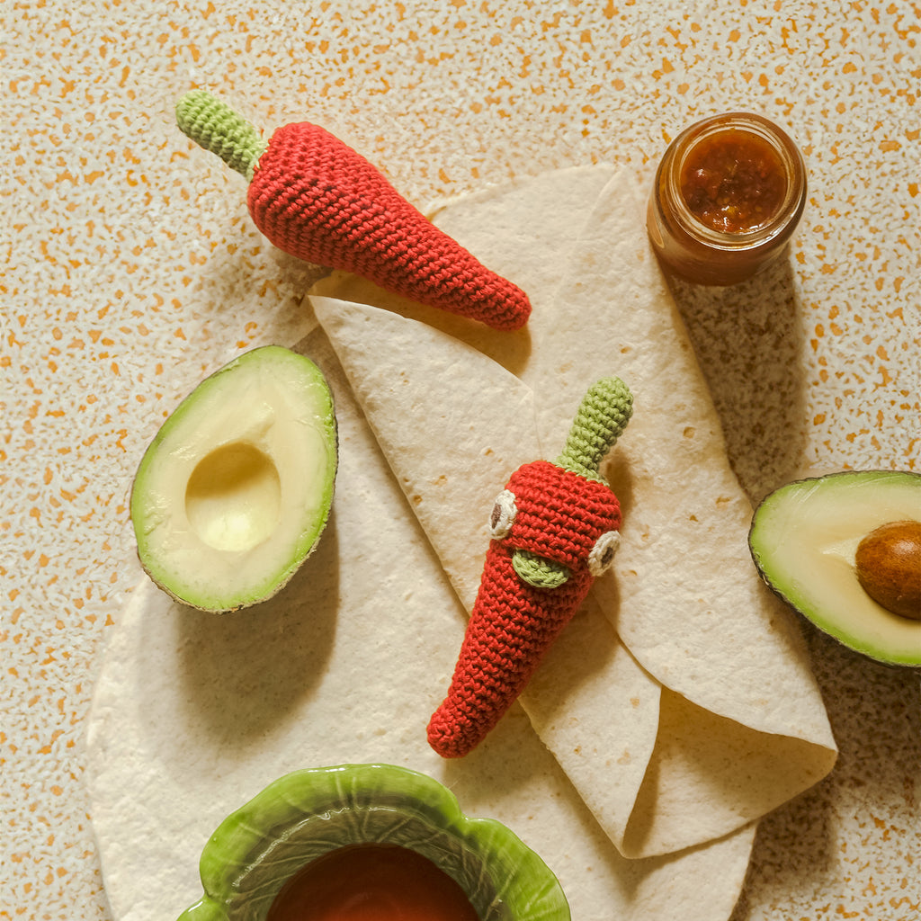 Chili Rattle 100% organic cotton