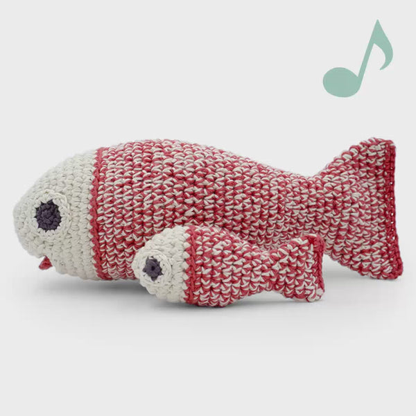 boite à musique pour bébé en crochet poisson