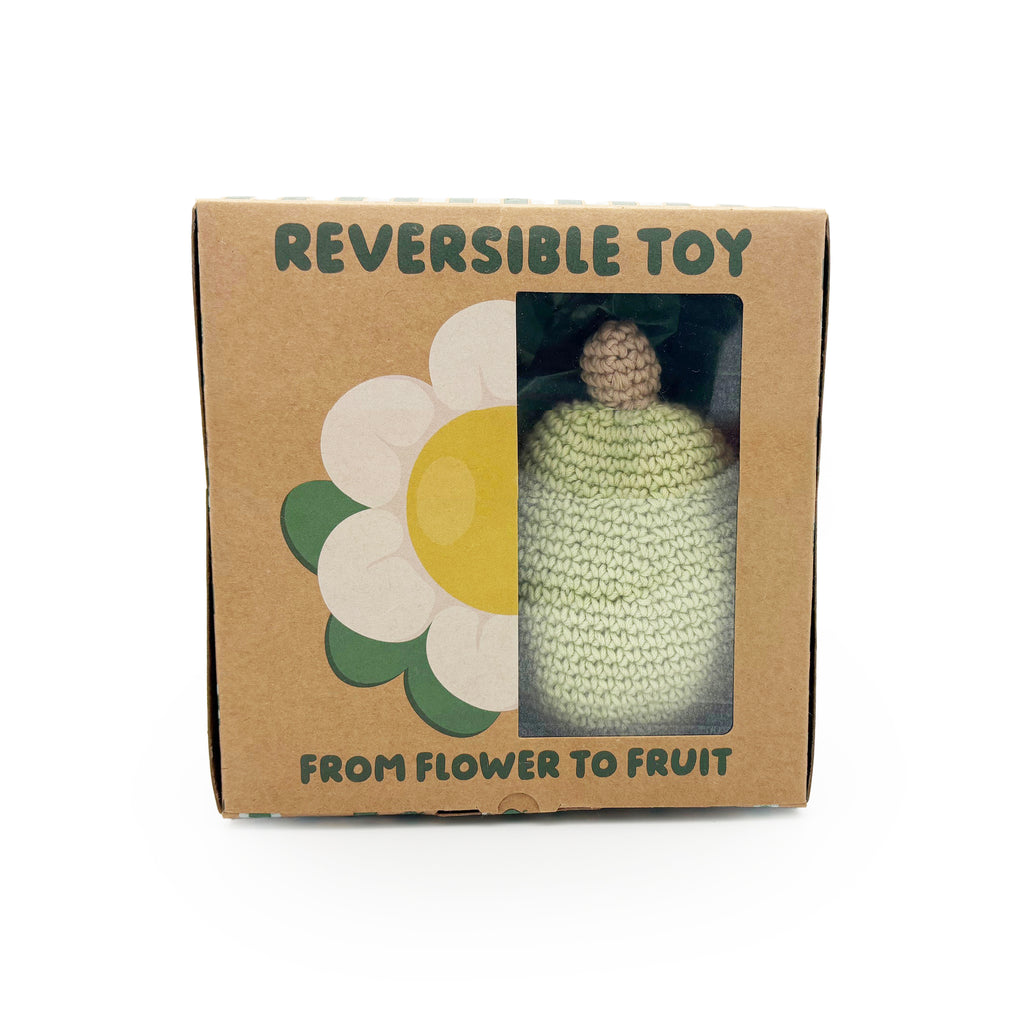 Pear Reversible Toy 100% organic cotton