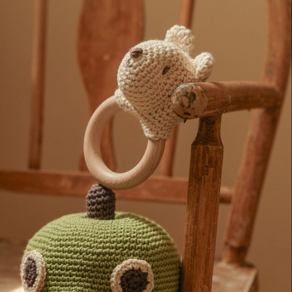 teether bear crochet fait main
