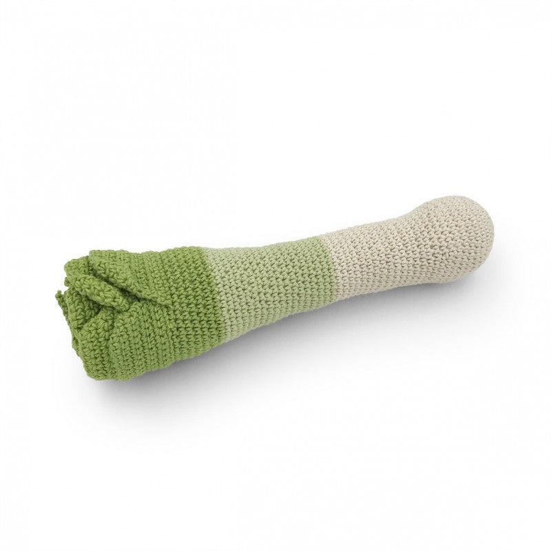 Leek Rattle 100% organic cotton