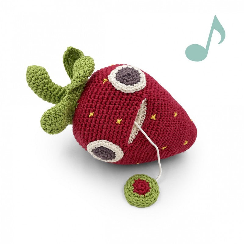 Georges Strawberry - boite à musique en coton bio