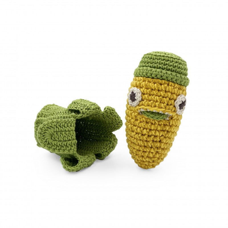 Corn Rattle 100% organic cotton