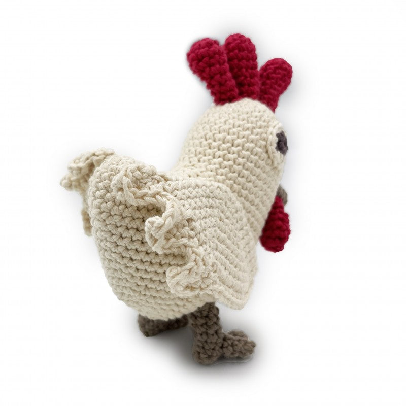 Chicken Rattle 100% organic cotton