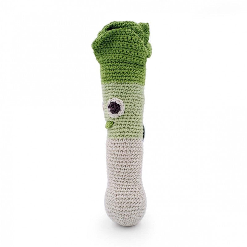 Leek Rattle 100% organic cotton