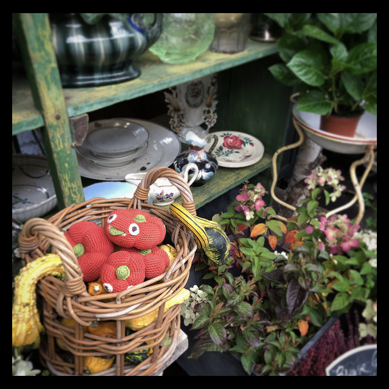 Set à Empiler Citrouille en crochet 100% coton bio