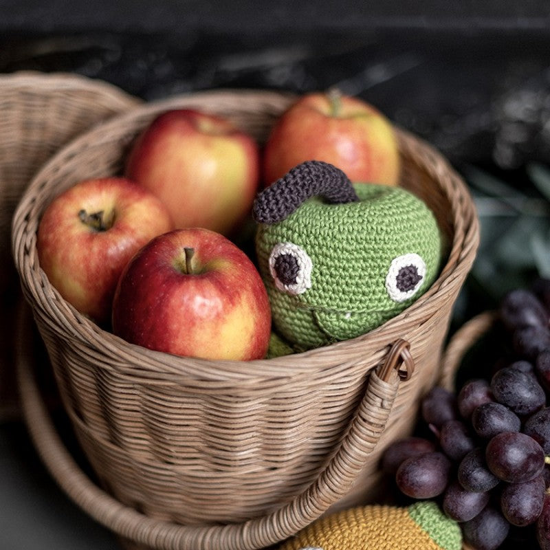 Apple Rattle 100% organic cotton