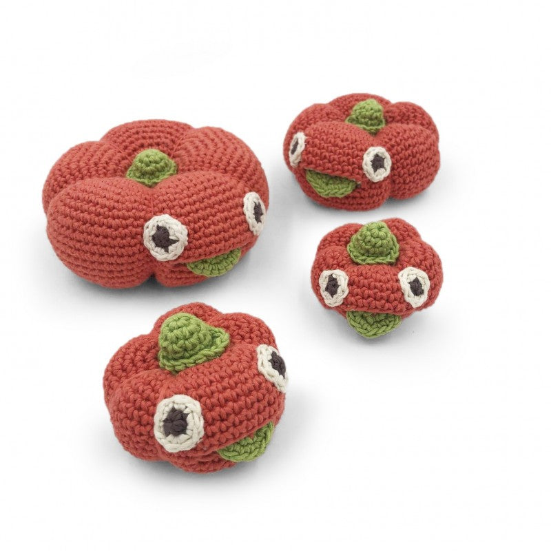 Set à Empiler Citrouille en crochet 100% coton bio